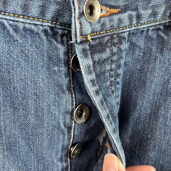 Banana Republic Factory Straight Leg Jeans Men's 38x32 Mid Rise Button Fly - Picture 3 of 6